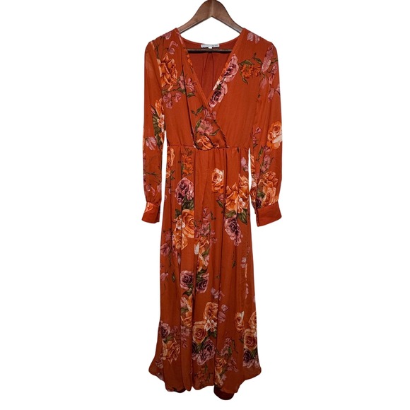 Baltic Born Dresses & Skirts - Baltic Born Lydia Floral Maxi Dress, Rust Floral Color, M Wedding Guest NWOT